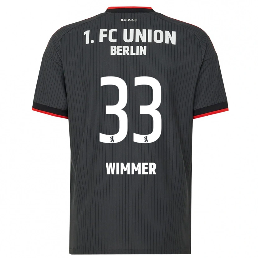 Danxen Men Pauline Wimmer #33 Black White Red Away Jersey 2026/27 T-Shirt