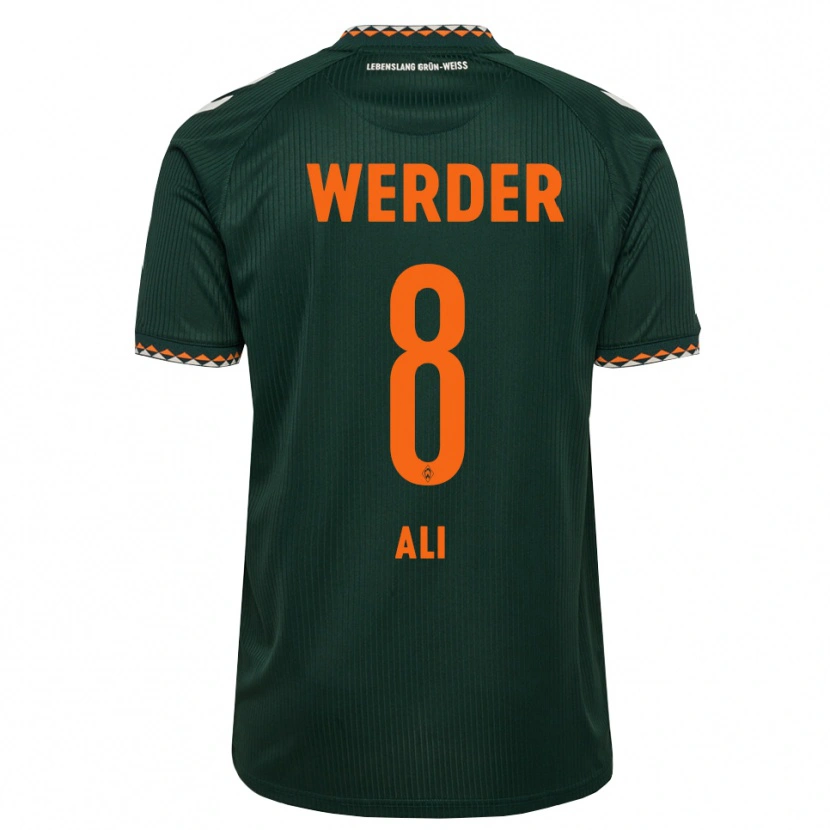 Danxen Men Rumat Ali #8 Dark Green Orange White Away Jersey 2026/27 T-Shirt