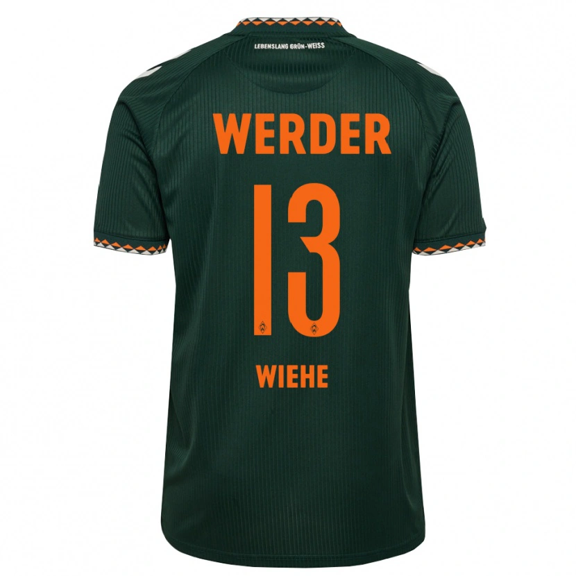 Danxen Men Jakob Wiehe #13 Dark Green Orange White Away Jersey 2026/27 T-Shirt