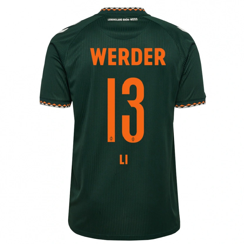 Danxen Men Xiancheng Li #13 Dark Green Orange White Away Jersey 2026/27 T-Shirt