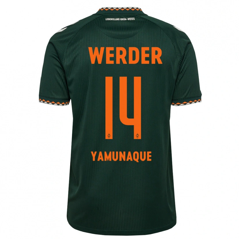 Danxen Men Rafael Pascual Ramirez Yamunaque #14 Dark Green Orange White Away Jersey 2026/27 T-Shirt