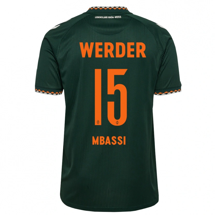 Danxen Men Mario Mbassi #15 Dark Green Orange White Away Jersey 2026/27 T-Shirt