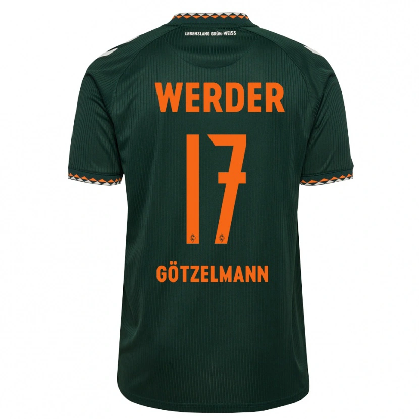Danxen Men Patrick Götzelmann #17 Dark Green Orange White Away Jersey 2026/27 T-Shirt
