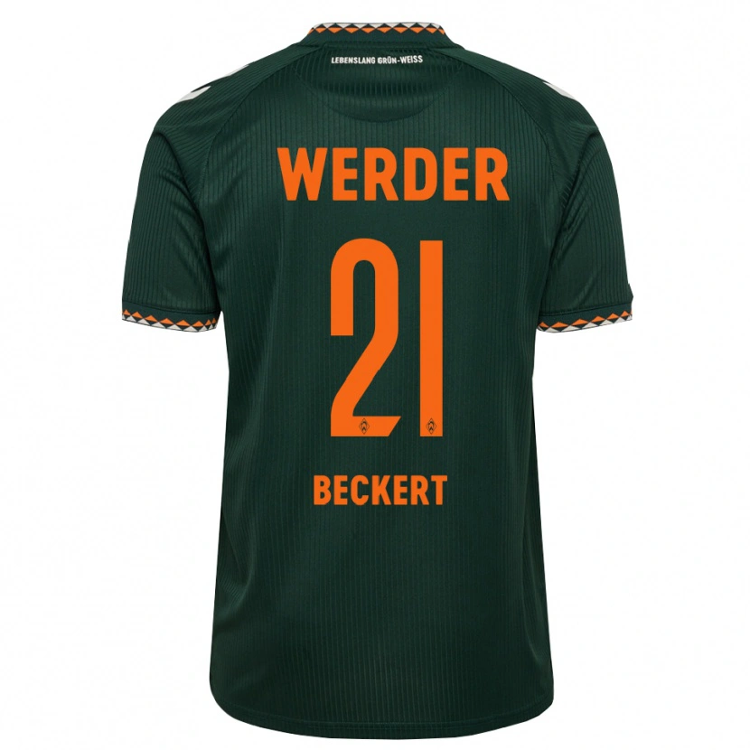 Danxen Men Jonathan Beckert #21 Dark Green Orange White Away Jersey 2026/27 T-Shirt