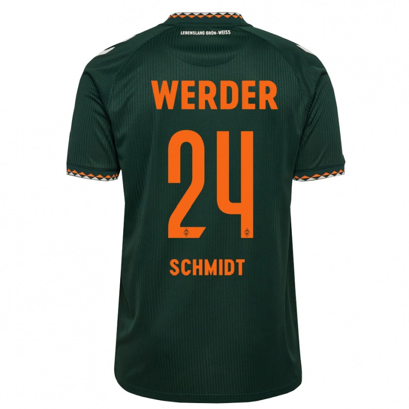 Danxen Men Lara Schmidt #24 Dark Green Orange White Away Jersey 2026/27 T-Shirt