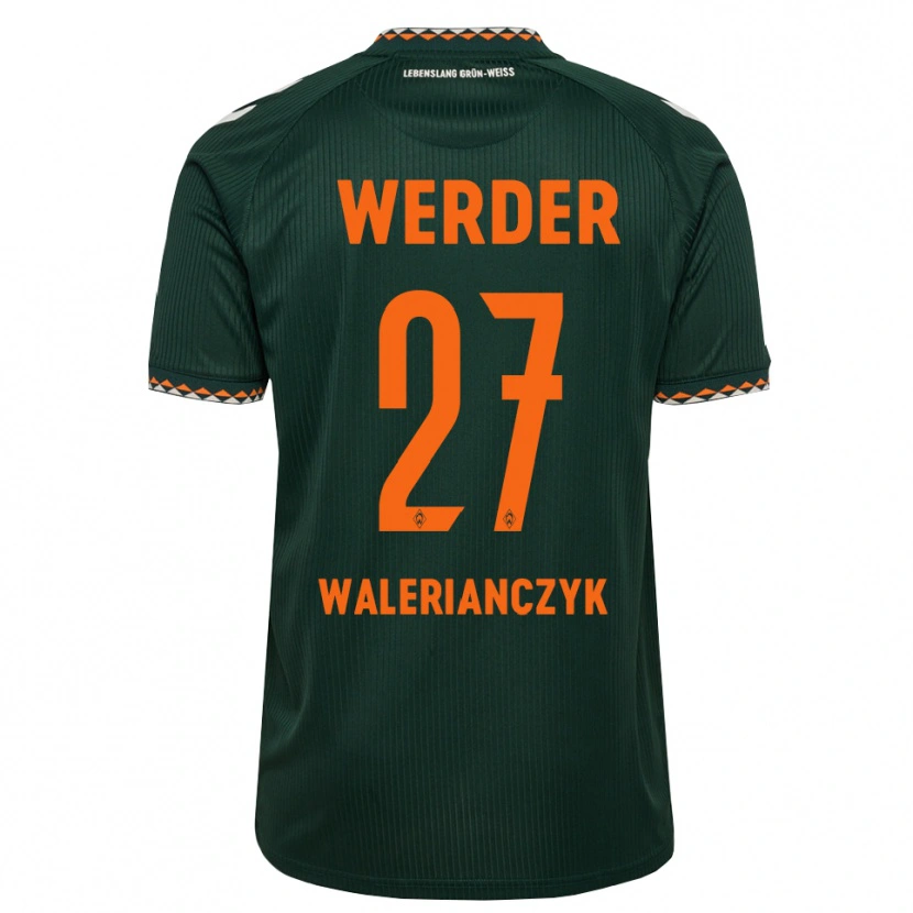 Danxen Men Dennis Walerianczyk #27 Dark Green Orange White Away Jersey 2026/27 T-Shirt