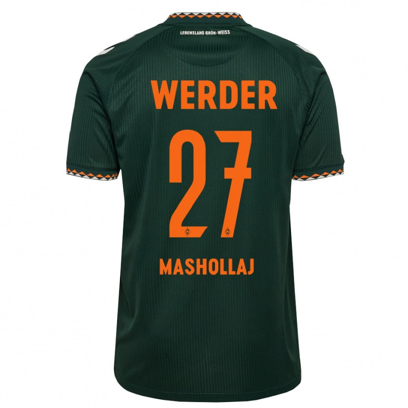 Danxen Men Benjamin Mashollaj #27 Dark Green Orange White Away Jersey 2026/27 T-Shirt
