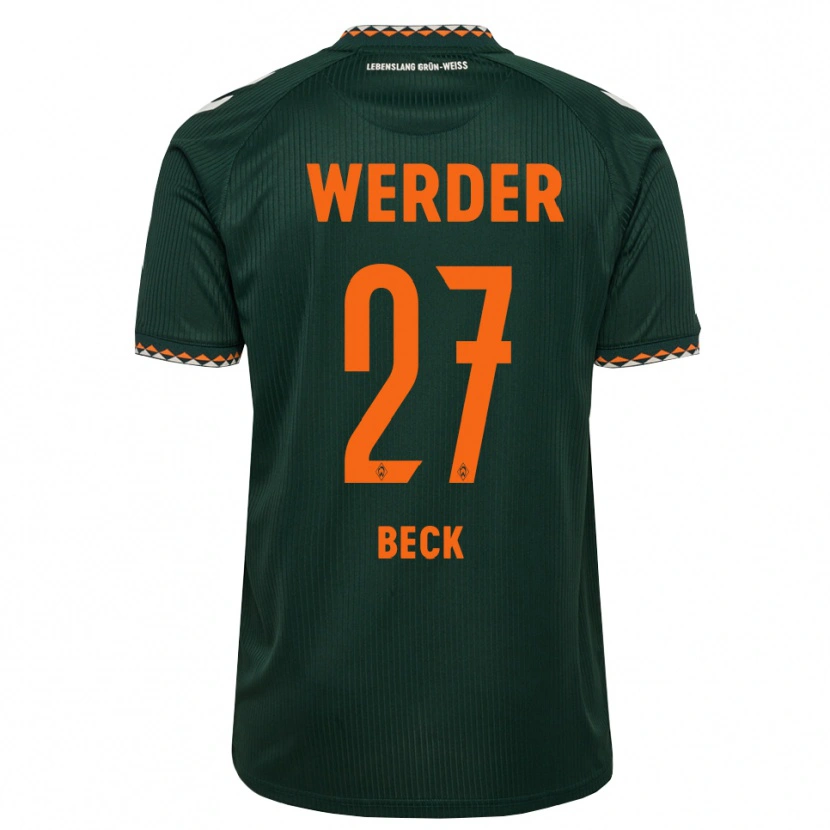 Danxen Men Sharon Beck #27 Dark Green Orange White Away Jersey 2026/27 T-Shirt