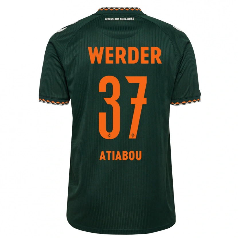 Danxen Men Benjamin Atiabou #37 Dark Green Orange White Away Jersey 2026/27 T-Shirt