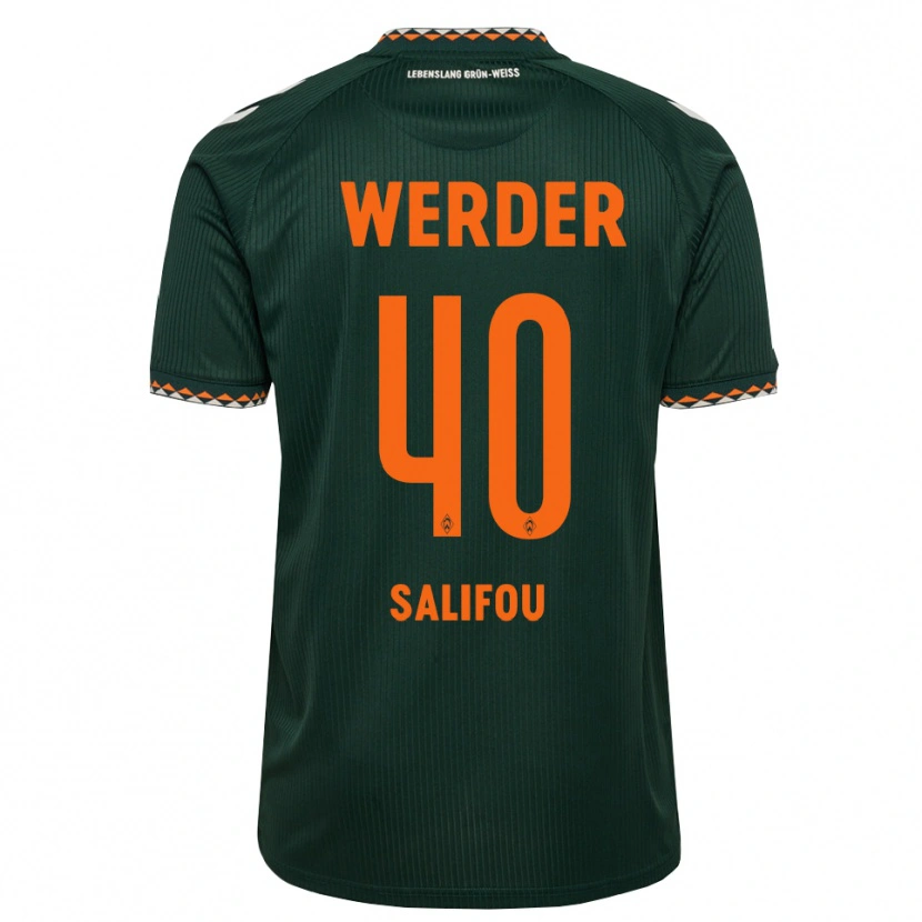 Danxen Men Dikeni Salifou #40 Dark Green Orange White Away Jersey 2026/27 T-Shirt
