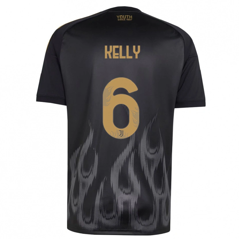 Danxen Men Lloyd Kelly #6 Black Brown Third Jersey 2026/27 T-Shirt