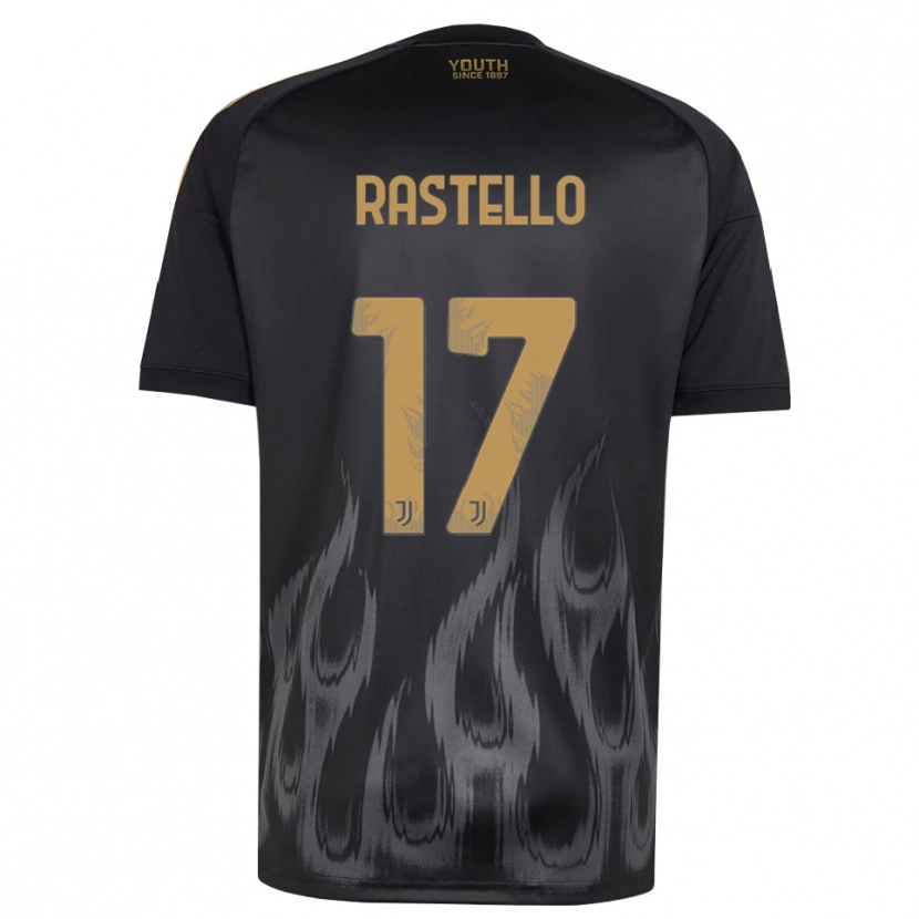 Danxen Men Edoardo Rastello #17 Black Brown Third Jersey 2026/27 T-Shirt