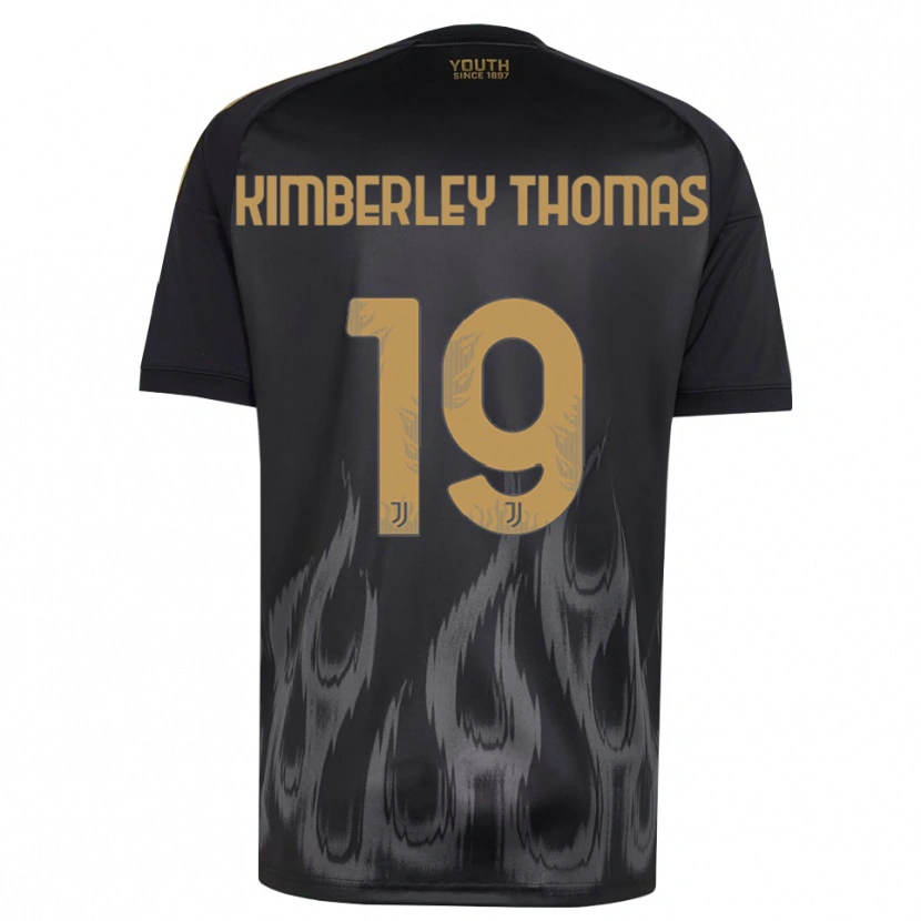 Danxen Men Lindsey Kimberley Thomas #19 Black Brown Third Jersey 2026/27 T-Shirt