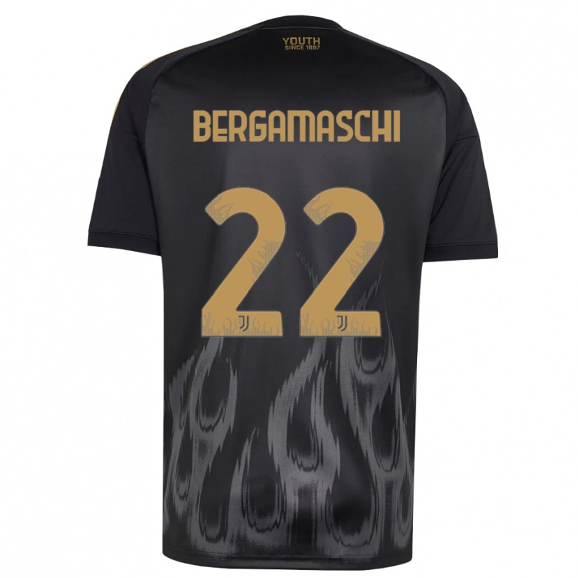 Danxen Men Valentina Bergamaschi #22 Black Brown Third Jersey 2026/27 T-Shirt