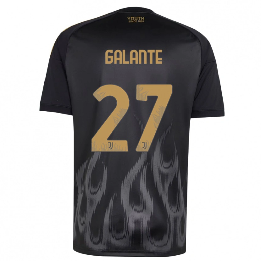 Danxen Men Tommaso Galante #27 Black Brown Third Jersey 2026/27 T-Shirt
