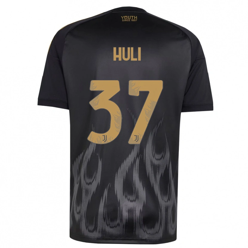 Danxen Men Raffaele Huli #37 Black Brown Third Jersey 2026/27 T-Shirt