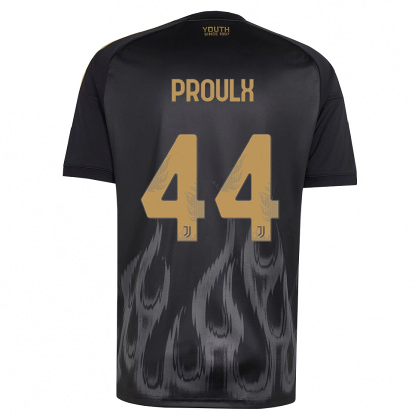 Danxen Men Lysianne Proulx #44 Black Brown Third Jersey 2026/27 T-Shirt