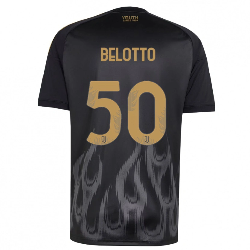 Danxen Men Soledad Belotto #50 Black Brown Third Jersey 2026/27 T-Shirt