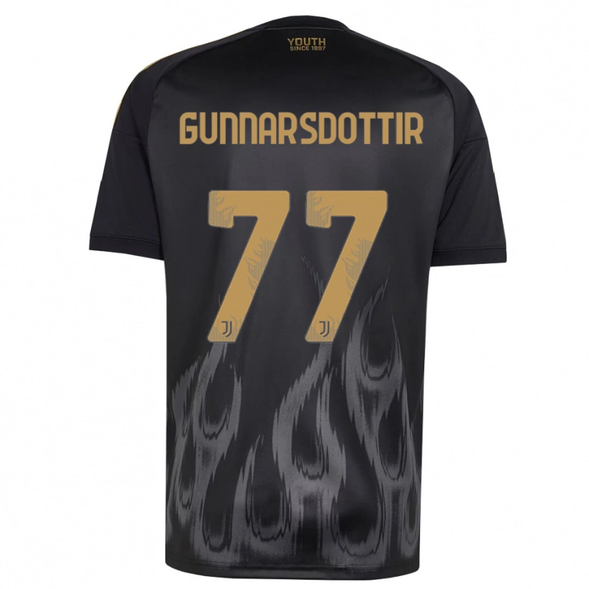 Danxen Men Sara Bjork Gunnarsdottir #77 Black Brown Third Jersey 2026/27 T-Shirt