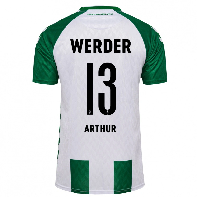 Danxen Men Arthur Augusto De Matos Soares #13 Green White Home Jersey 2026/27 T-Shirt