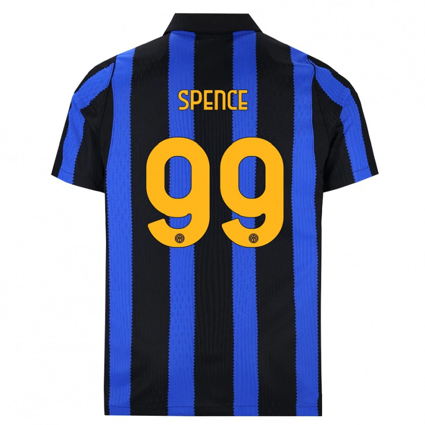 Danxen Women Djed Spence #99 Black Blue Yellow Home Jersey 2026/27 T-Shirt
