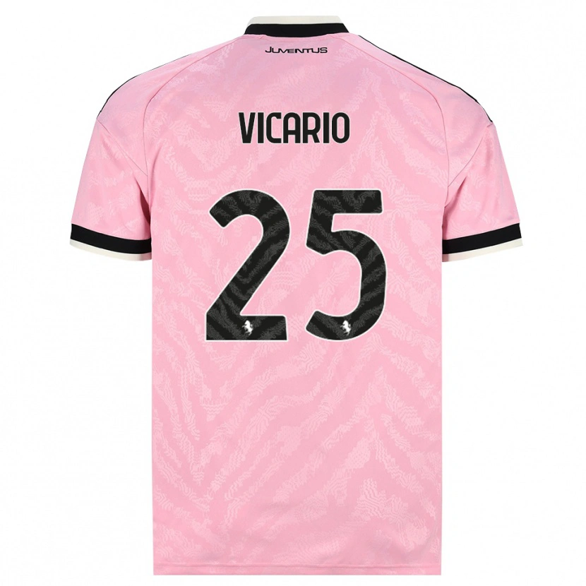 Danxen Women Guglielmo Vicario #25 Pink Black Away Jersey 2026/27 T-Shirt