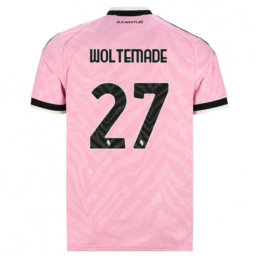Danxen Women Nick Woltemade #27 Pink Black Away Jersey 2026/27 T-Shirt