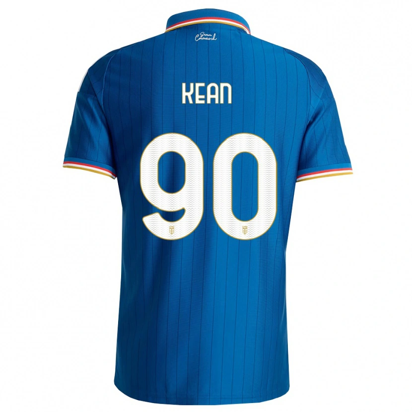 Danxen Women Moise Kean #90 Blue White Red Home Jersey 2026/27 T-Shirt