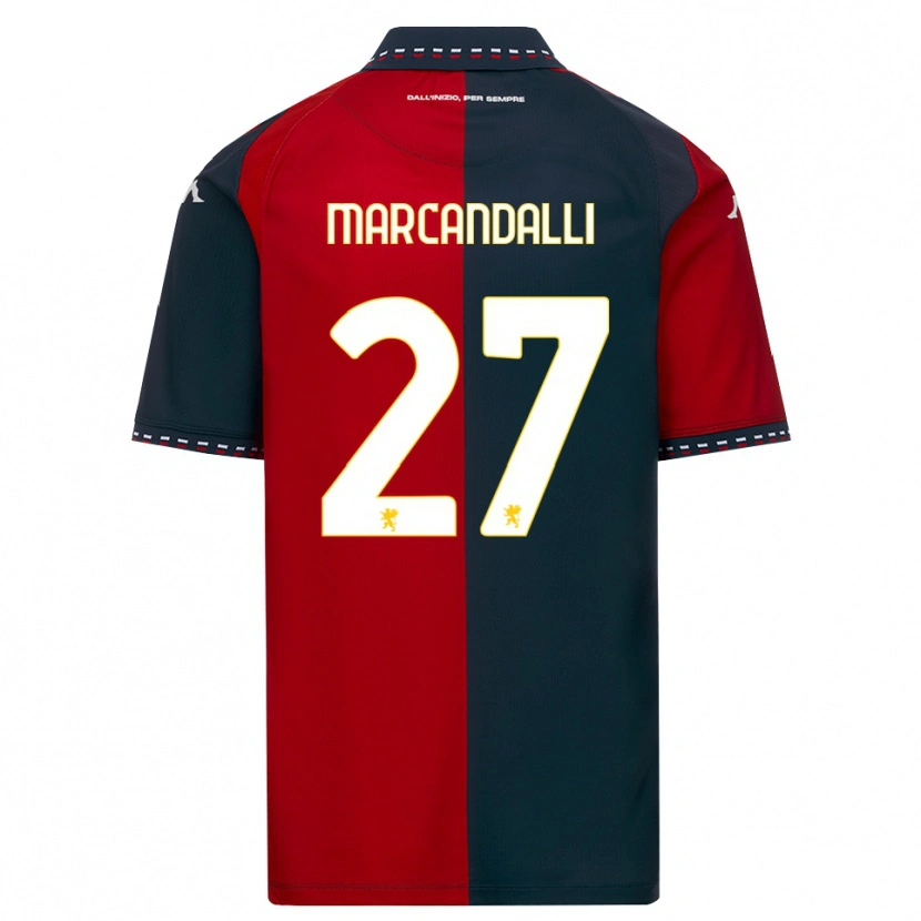 Danxen Women Alessandro Marcandalli #27 Red Black White Home Jersey 2026/27 T-Shirt