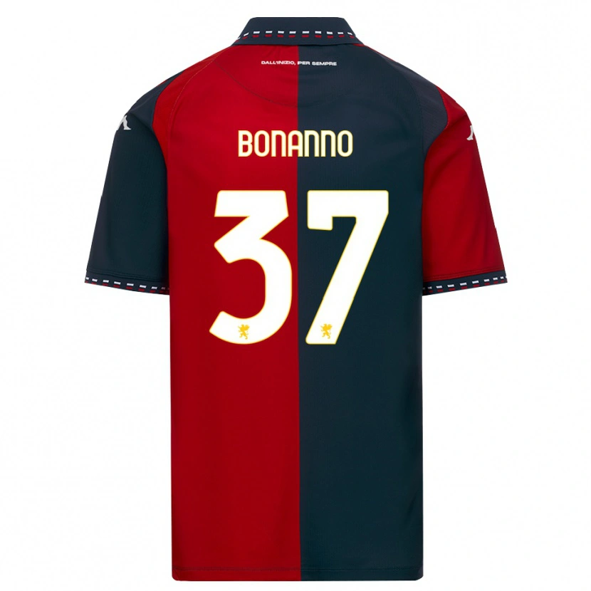 Danxen Women Giuseppe Bonanno #37 Red Black White Home Jersey 2026/27 T-Shirt