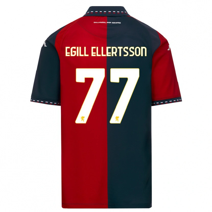 Danxen Women Mikael Egill Ellertsson #77 Red Black White Home Jersey 2026/27 T-Shirt