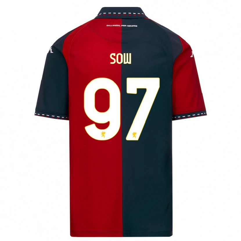 Danxen Women Djibril Sow #97 Red Black White Home Jersey 2026/27 T-Shirt