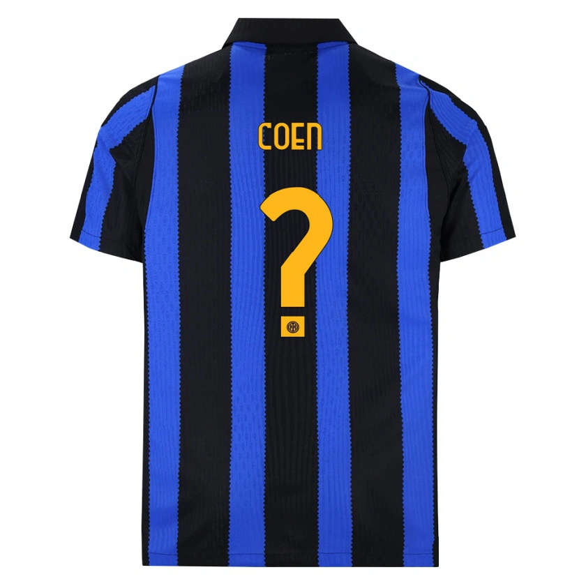 Danxen Women Joshua Coen #0 Black Blue Yellow Home Jersey 2026/27 T-Shirt