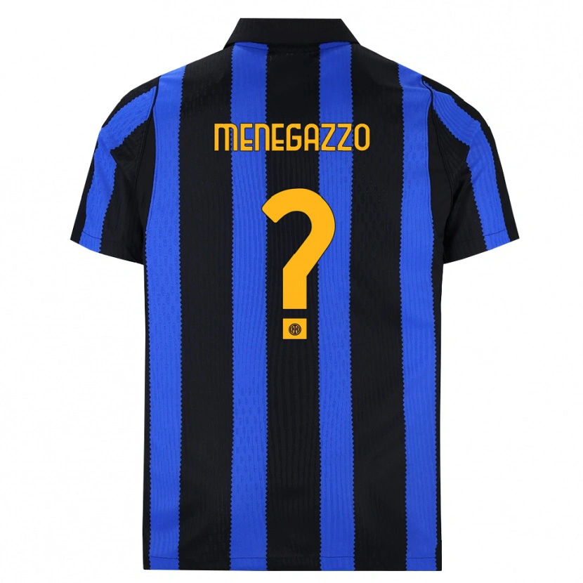 Danxen Women Leonardo Menegazzo #0 Black Blue Yellow Home Jersey 2026/27 T-Shirt