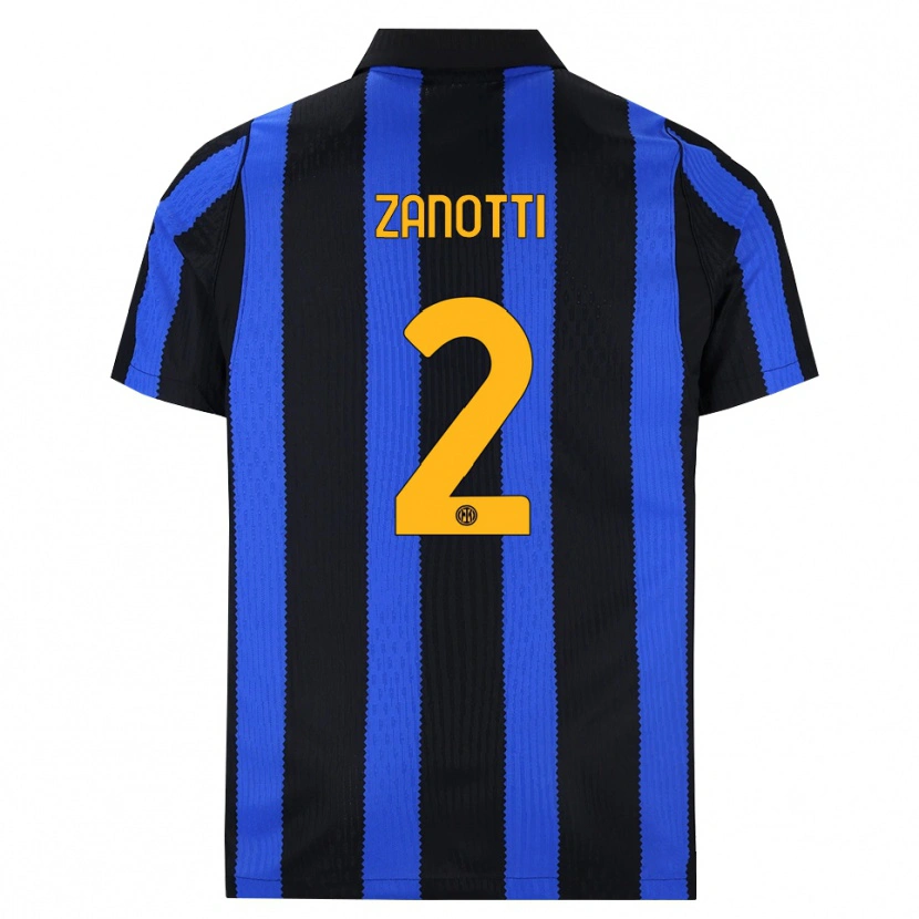 Danxen Women Mattia Zanotti #2 Black Blue Yellow Home Jersey 2026/27 T-Shirt