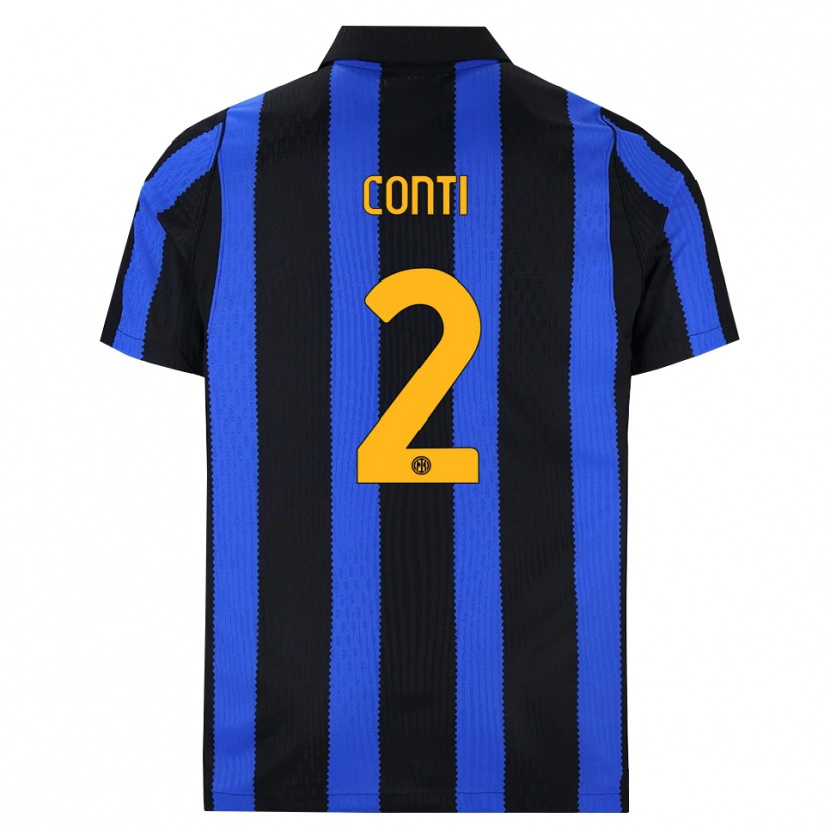 Danxen Women Arturo Conti #2 Black Blue Yellow Home Jersey 2026/27 T-Shirt