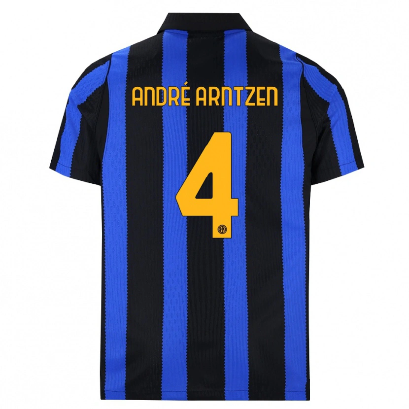 Danxen Women Matheo André Arntzen #4 Black Blue Yellow Home Jersey 2026/27 T-Shirt