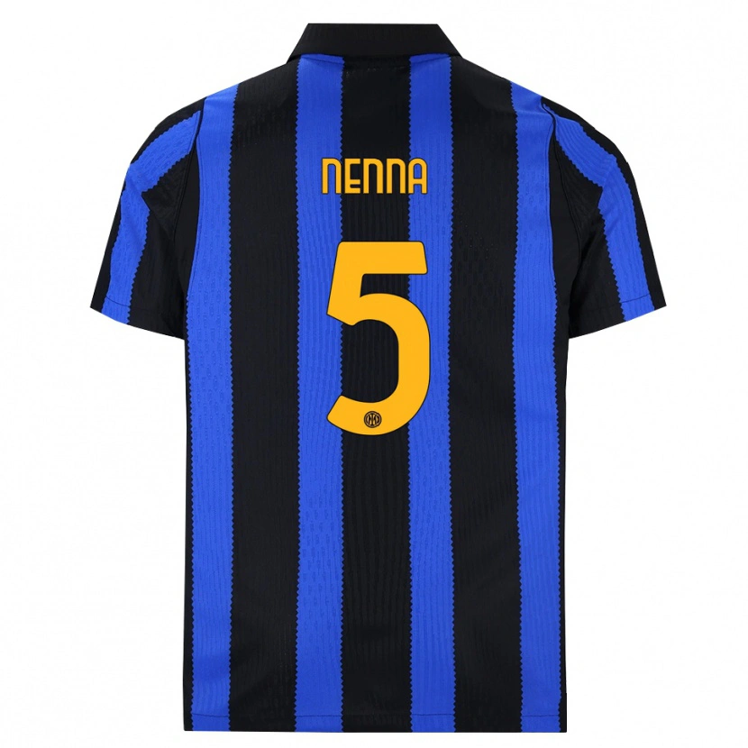 Danxen Women Alessandro Nenna #5 Black Blue Yellow Home Jersey 2026/27 T-Shirt
