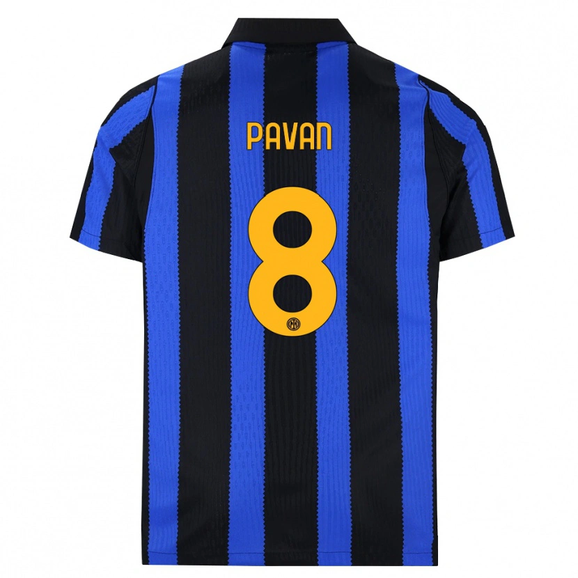 Danxen Women Matilde Pavan #8 Black Blue Yellow Home Jersey 2026/27 T-Shirt
