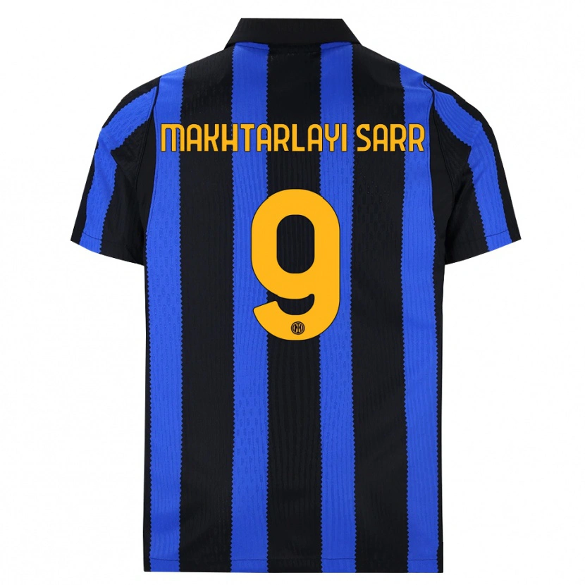 Danxen Women Amadou Makhtarlayi Sarr #9 Black Blue Yellow Home Jersey 2026/27 T-Shirt