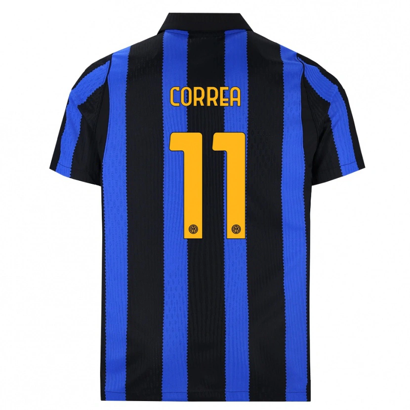 Danxen Women Joaquin Correa #11 Black Blue Yellow Home Jersey 2026/27 T-Shirt