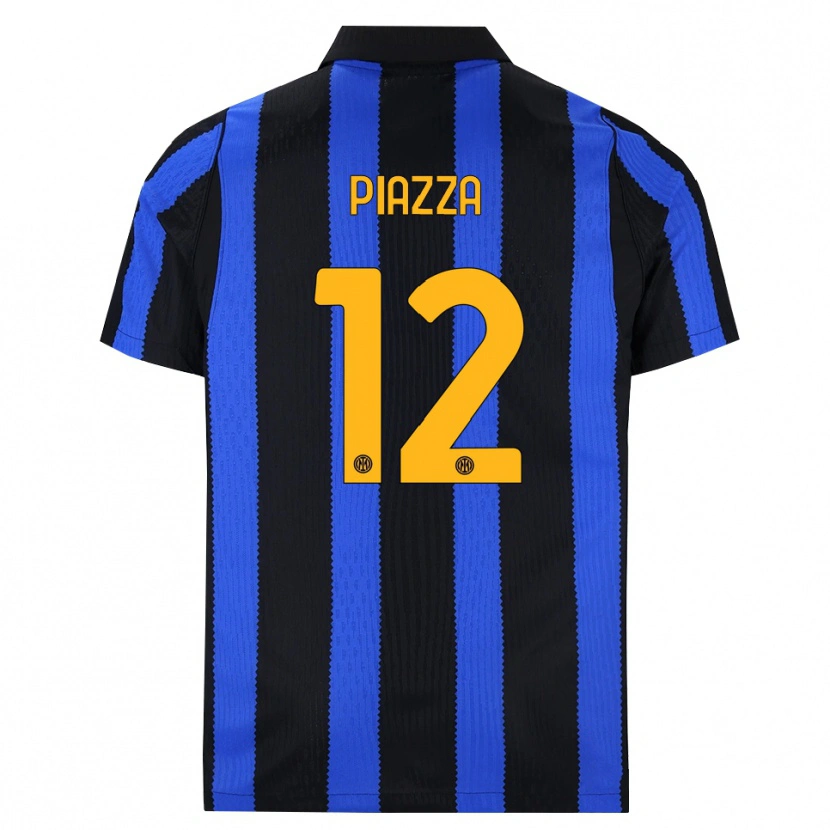 Danxen Women Alessia Piazza #12 Black Blue Yellow Home Jersey 2026/27 T-Shirt