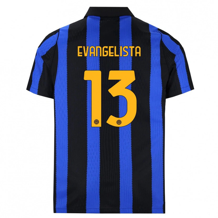 Danxen Women Edoardo Evangelista #13 Black Blue Yellow Home Jersey 2026/27 T-Shirt
