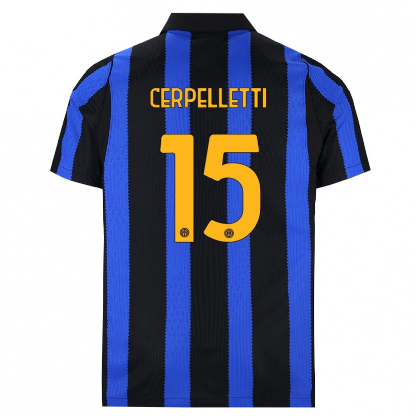 Danxen Women Filippo Cerpelletti #15 Black Blue Yellow Home Jersey 2026/27 T-Shirt