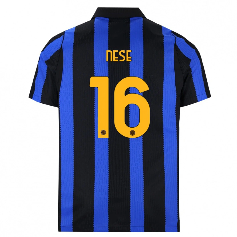 Danxen Women Alessio Nese #16 Black Blue Yellow Home Jersey 2026/27 T-Shirt