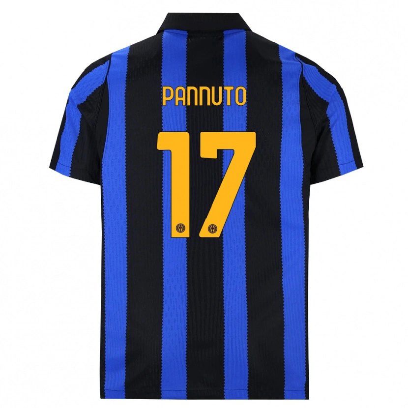 Danxen Women Mattia Pannuto #17 Black Blue Yellow Home Jersey 2026/27 T-Shirt