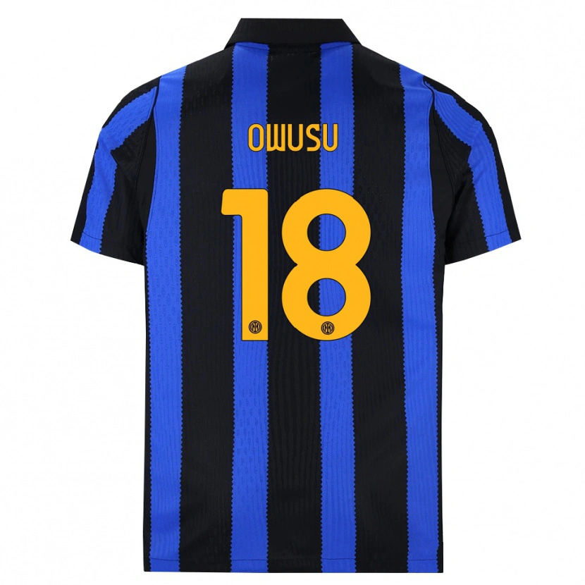 Danxen Women Wilberforce Owusu #18 Black Blue Yellow Home Jersey 2026/27 T-Shirt