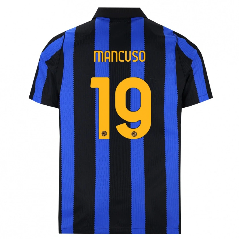 Danxen Women Matias Mancuso #19 Black Blue Yellow Home Jersey 2026/27 T-Shirt