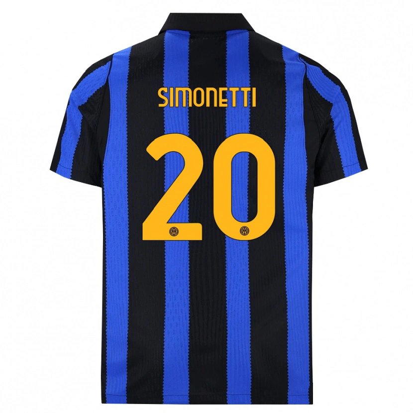 Danxen Women Flaminia Simonetti #20 Black Blue Yellow Home Jersey 2026/27 T-Shirt