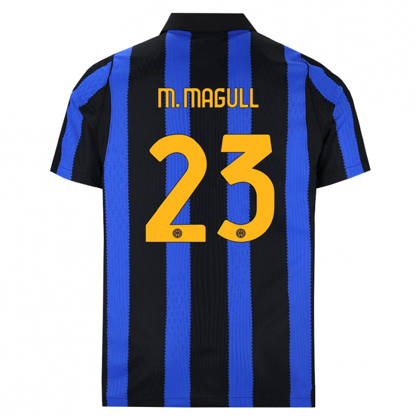 Danxen Women Lina Maria Magull #23 Black Blue Yellow Home Jersey 2026/27 T-Shirt